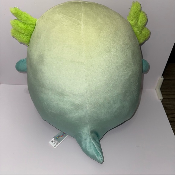 Cute Green Squishmallow Valentine Plush Toy with Heart - Picture 4 of 8